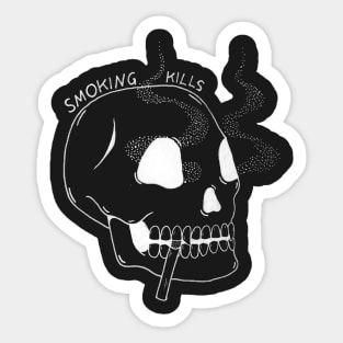 Smoking Kills (Black) Sticker